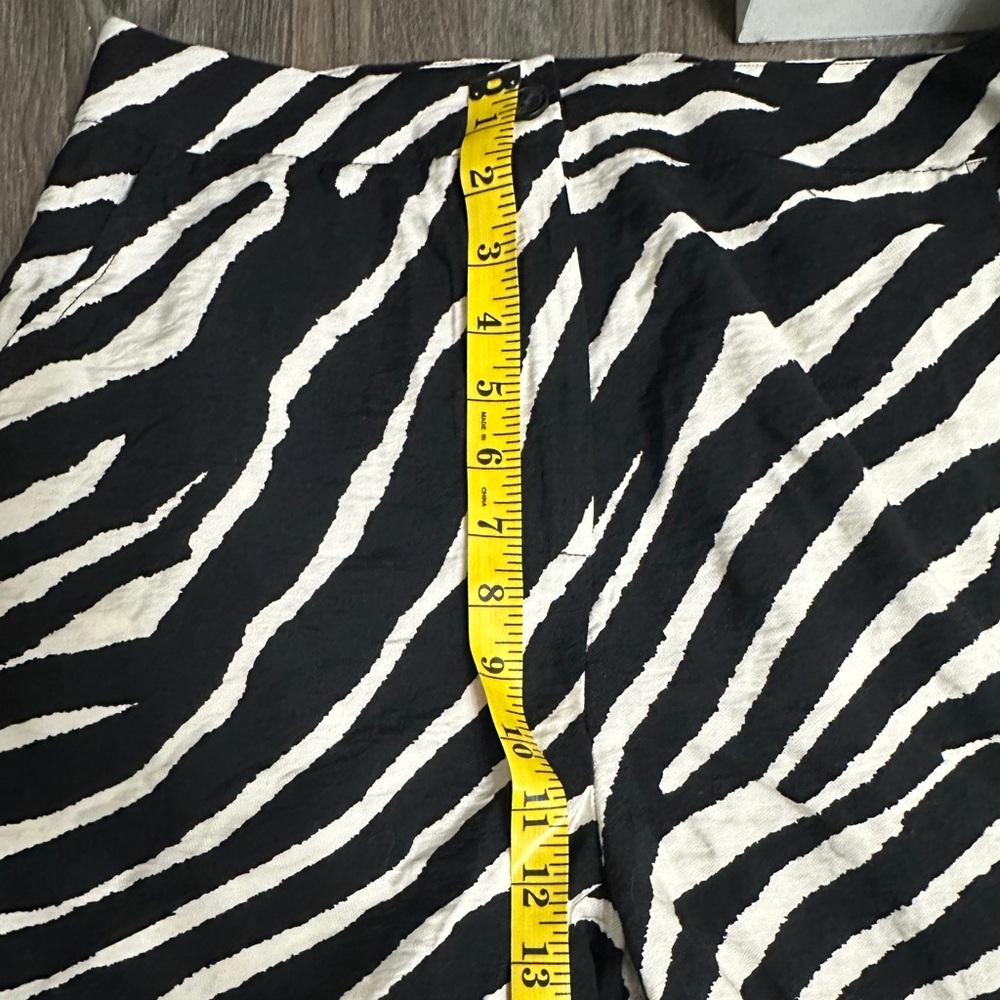 NWOT Sincerely Jules zebra Print Wide Leg Pants Size Large - Picture 9 of 10